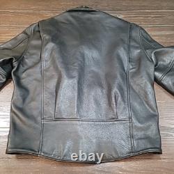 Genuine Harley Davidson Motorcycle Black Leather Biker Jacket Size Large