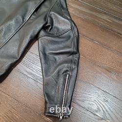 Genuine Harley Davidson Motorcycle Black Leather Biker Jacket Size Large