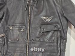 Genuine Harley Davidson Road King Classic Leather Jacket Small USA Embroidered