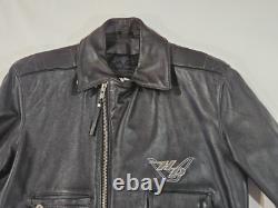 Genuine Harley Davidson Road King Classic Leather Jacket Small USA Embroidered