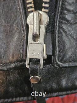 Genuine Harley Davidson Road King Classic Leather Jacket Small USA Embroidered