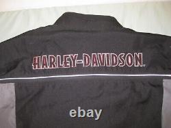 Genuine Harley Davidson Textile Vented Motorcycle Jacket Black Gray Men's 2xl