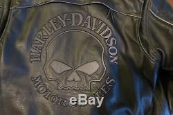 Genuine Harley Davidson Willie G Skull Reflective Men's Jacket