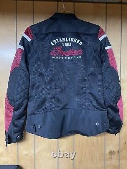 Genuine Indian Motorcycle Men's Arlington Mesh Jacket, Black Medium 286140006