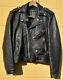 Genuine Leather Biker Motorcycle Jacket Size 40 Vintage 90's Well Made