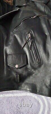 Genuine Leather Mens Riding Jacket Size (54)