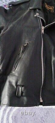 Genuine Leather Mens Riding Jacket Size (54)