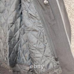 Genuine Leather Motorcycle Jacket WithFlames? Vented Mens Size 48 Zip Out Liner