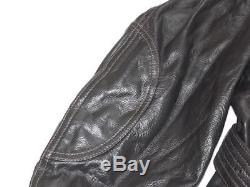 Genuine Men's Belstaff Black Leather Panther Biker Jacket Made in Italy Perfect