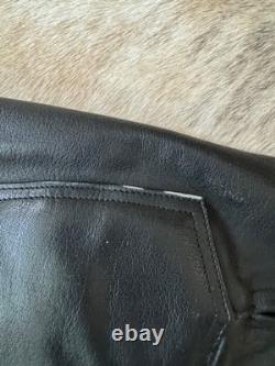 Genuine leather motorcylce padded jacket YKK zip size XL
