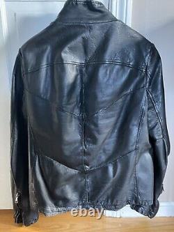 Giorgio Brato Men's Black Leather Jacket Size 50