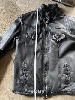 Giorgio Brato Men's Black Leather Jacket Size 50
