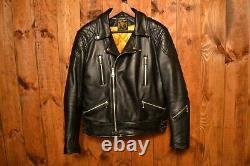Gold Top England Aero Leathers Aviakit Cafe Racer Motorcycle Leather Jacket 42l