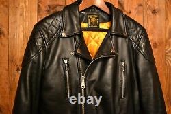 Gold Top England Aero Leathers Aviakit Cafe Racer Motorcycle Leather Jacket 42l