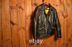 Gold Top England Aero Leathers Aviakit Cafe Racer Motorcycle Leather Jacket 42l