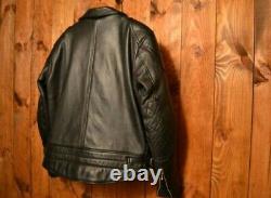 Gold Top England Aero Leathers Aviakit Cafe Racer Motorcycle Leather Jacket 42l