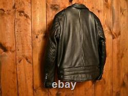 Gold Top England Aero Leathers Aviakit Cafe Racer Motorcycle Leather Jacket 42l