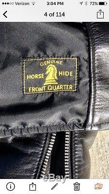 Good Wear Leather Californian Racer Horsehide Motorcycle Jacket Size 44