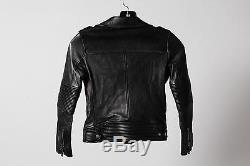 Gucci Black Leather Motorcycle Jacket Size 8