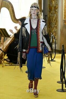 Gucci Cruise 2018 Florence Runway Collection Embroidered Leather Jacket