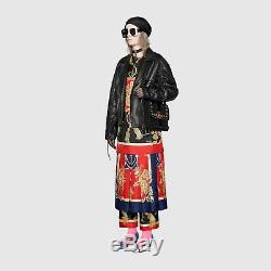 Gucci Cruise 2019 Runway Collection Hand-painted Leather Jacket Size 40 It