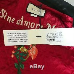 Gucci Cruise 2019 Runway Collection Hand-painted Leather Jacket Size 40 It