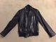 Gucci Mens Leather Motorcycle Jacket Black 46/36 S Small