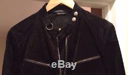 Gucci by Tom Ford Men's Black Suede Biker Jacket Collector's Item MSRP $1995