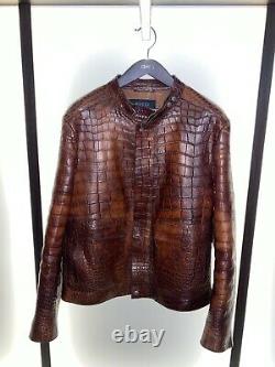 Gucci crocodile jacket, originally $40k, mandarin collar, runway piece, 2012