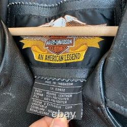 HARLEY DAVIDSON Biker Moto Leather Jacket Men's size L