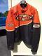 Harley Davidson Mens Speed Orange/black Racing Jacket Sz XL
