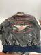 HARLEY DAVIDSON MOTOR CO. Genuine Leather Jacket Embroidered Mens M Medium