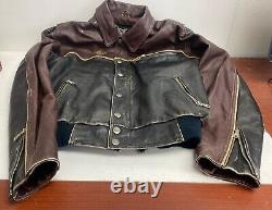 HARLEY DAVIDSON MOTOR CO. Genuine Leather Jacket Embroidered Mens M Medium