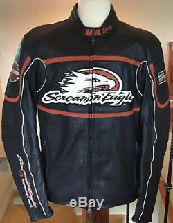 HARLEY DAVIDSON Men's LARGE Full Armor Screamin Eagle Leather Jacket