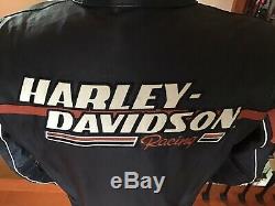 HARLEY DAVIDSON Men's LARGE Full Armor Screamin Eagle Leather Jacket