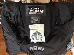 HARLEY DAVIDSON Men's LARGE Full Armor Screamin Eagle Leather Jacket