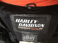 HARLEY DAVIDSON Men's LARGE Full Armor Screamin Eagle Leather Jacket