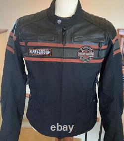 HARLEY DAVIDSON Men's LARGE Waterproof Riding Jacket with H-D Triple Vent System