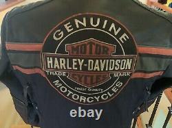 HARLEY DAVIDSON Men's LARGE Waterproof Riding Jacket with H-D Triple Vent System