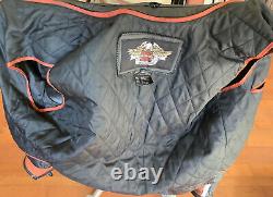 HARLEY DAVIDSON Men's Size LARGE B&S Cruiser Leather Racing Jacket