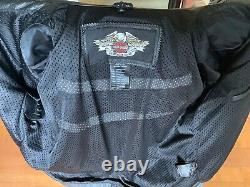 HARLEY DAVIDSON Men's Size LARGE Vented Camo Leather Jacket in Great Condition