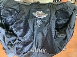 HARLEY DAVIDSON Men's XL Cruiser B&S Leather Racing Jacket (no zip-out liner)