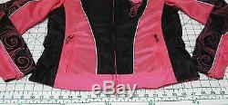 HARLEY DAVIDSON Riding Jacket Women's Size S PINK Motorcycle Gear Full Zip