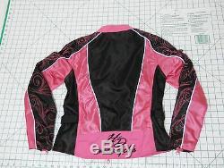 HARLEY DAVIDSON Riding Jacket Women's Size S PINK Motorcycle Gear Full Zip