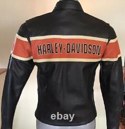 HARLEY DAVIDSON Women's Size SMALL Black #1 Leather Jacket in Great Condition