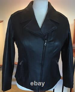 HARLEY DAVIDSON Women's XL Black Studded Leather Jacket in Great Condition