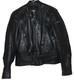 HEIN GERICKE BLACK Leather heavy Motorcycle Biker Jacket size 44