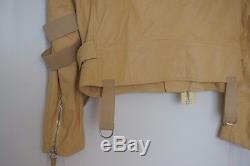HELMUT LANG 2004 Men's Leather Jacket Beige Size 50