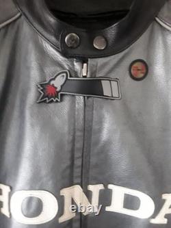 HONDA Officially Licensed JOE ROCKET CDR Armored Leather Motorcycle Jacket Sz 50