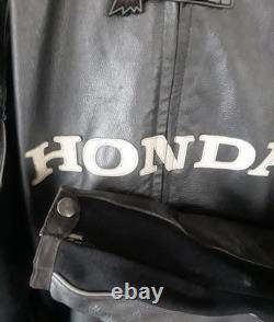HONDA Officially Licensed JOE ROCKET CDR Armored Leather Motorcycle Jacket Sz 50
